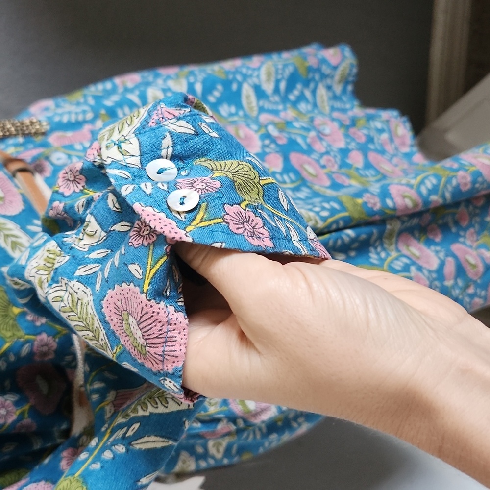 Natural Life boho floral button down shirt dress with pockets🌻 - Picture 11 of 12